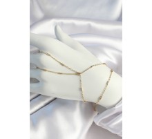 Pirinç Gold Renk Parçalı Zincir Şahmeran - TJ-SN640