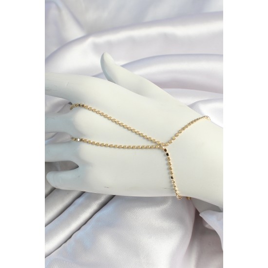 Pirinç Gold Renk Ezme Zincir Şahmeran - TJ-SN642