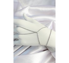 Pirinç Gümüş Renk Burgu Zincirli Şahmeran - TJ-SN646