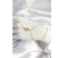 316L Çelik Zincirli Gold Renk Zirkon Taşlı Şahmeran - TJ-SN650