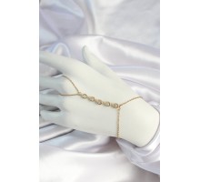 316L Çelik Gold Renk Zincirli Zirkon Taşlı Şahmeran - TJ-SN655