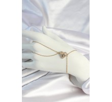 316L Çelik Zincirli Gold Renk Kalp Figürlü Şahmeran - TJ-SN660