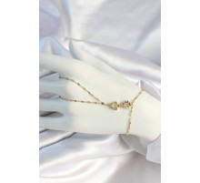 316L Çelik Zincirli Gold Renk Yıldız Şahmeran - TJ-SN663