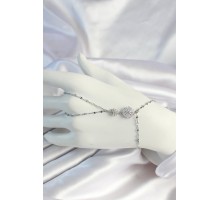 316L Çelik Zincirli Gümüş Renk Yıldız Zirkon Taşlı Şahmeran - TJ-SN668