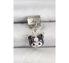 316L Çelik Gümüş Renk Kuromi Model Nomination Charm - TJ-BC1509