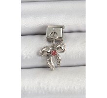 316L Çelik Gümüş Renk Fiyonk Model Nomination Charm - TJ-BC1505