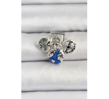 316L Çelik Gümüş Renk Travel Model Nomination Charm - TJ-BC1501