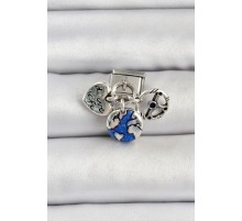 316L Çelik Gümüş Renk Travel Model Nomination Charm - TJ-BC1501