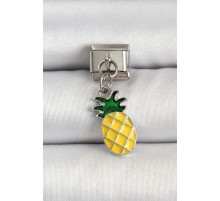 316L Çelik Gümüş Renk Ananas Model Nomination Charm - TJ-BC1496