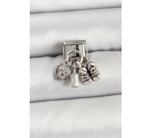 316L Çelik Gümüş Renk Yenidoğan Konsept Nomination Charm - TJ-BC1493