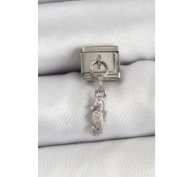 316L Çelik Sallantılı Deniz Atı Model Gümüş Renk Nomination Charm - TJ-BC1456