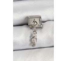 316L Çelik Sallantılı Deniz Atı Model Gümüş Renk Nomination Charm - TJ-BC1456