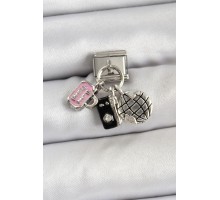 316L Çelik Sallantılı Çoklu Model Gümüş Renk Nomination Charm - TJ-BC1462