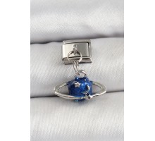 316L Çelik Sallantılı Satürn Model Gümüş Renk Nomination Charm - TJ-BC1470