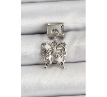 316L Çelik Sallantılı Fiyonk Model Gümüş Renk Nomination Charm - TJ-BC1481