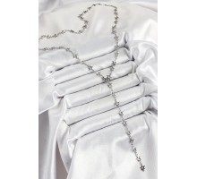 Pirinç Gümüş Renk Yıldızlı Kadın Y Kolye - TJ-BKO10300