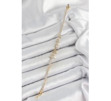 Pirinç Gold Renk Yıldız Model Kadın Bileklik - TJ-BB7066