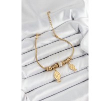 316L Çelik Gold Renk Balık Model Kadın Bileklik - TJ-BB7076