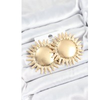 Pirinç Güneş Model Gold Renk Kadın Küpe - TJ-BKP10749