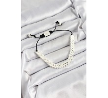 Pirinç Asansörlü Beyaz Juju Kadın Bileklik - TJ-BB7188