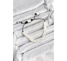 Pirinç Asansörlü Beyaz Juju Kadın Bileklik - TJ-BB7188