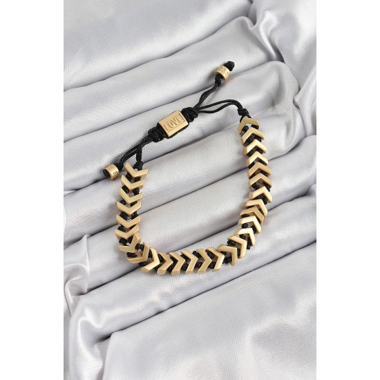 Pirinç Asansörlü Gold Renk Juju Kadın Bileklik - TJ-BB7190