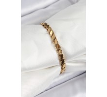316L Çelik Arpa Model Gold Renk Kadın Bilekik - TJ-BB7193