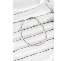 316L Çelik Gümüş Renk Yılan Zincir Erkek Bileklik - TJ-EB3728