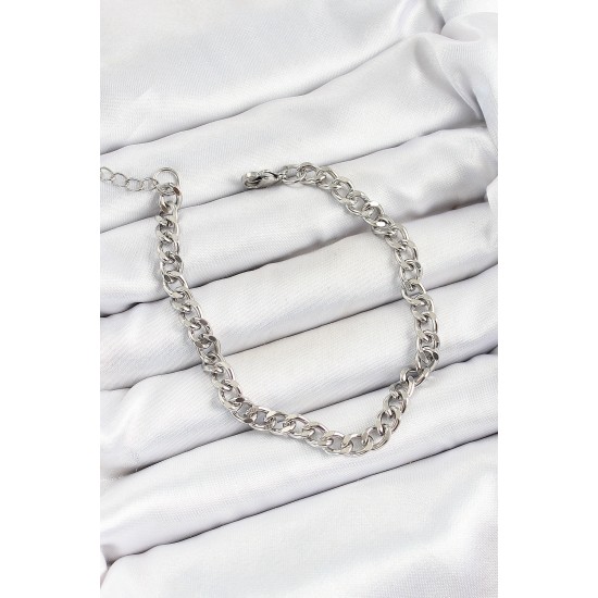316L Çelik Gümüş Renk Zincir Erkek Bileklik - TJ-EB3733