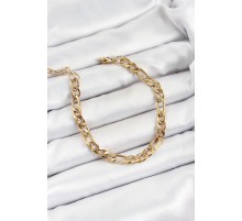 316L Çelik Gold Renk Zincir Erkek Bileklik - TJ-EB3734