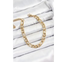 316L Çelik Gold Renk Kalın Zincir Erkek Bileklik - TJ-EB3737