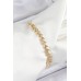 Pirinç Sıralı Ok Model Zirkon Taşlı Gold Renk VİP Seri Kadın Bileklik - TJ-BB7209
