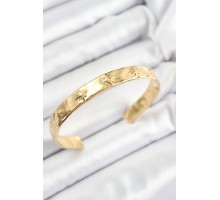 Pirinç Kuzey Yıldızı Model Gold Renk Altı Açık Kadın Bileklik - TJ-BB7212