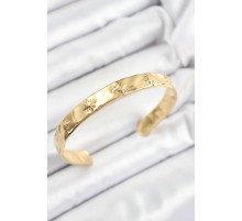 Pirinç Kuzey Yıldızı Model Gold Renk Altı Açık Kadın Bileklik - TJ-BB7212