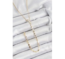 Pirinç Zirkon Taşlı Yıldız Figürlü Y Model Gold Renk Kadın Kolye - TJ-BKO10310