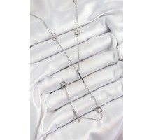 316L Çelik Kelebek Figürlü Y Model Gümüş Renk Kadın Kolye - TJ-BKO10330