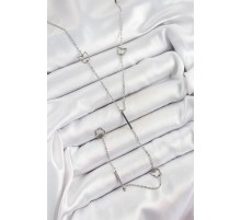 316L Çelik Kelebek Figürlü Y Model Gümüş Renk Kadın Kolye - TJ-BKO10330