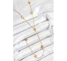 316L Çelik Kutup Yıldızı Figürlü Y Model Gold Renk Kadın Kolye - TJ-BKO10333