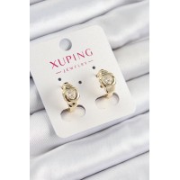 Xuping Zirkon Taşlı Kalp Model Gold Renk Kadın Küpe TJ-BKP10840