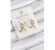 Xuping Zirkon Taşlı Kalp Model Gold Renk Kadın Küpe - TJ-BKP10840
