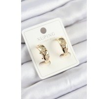 Xuping Zirkon Taşlı Halka Model Gold Renk Kadın Küpe - TJ-BKP10845