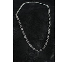 316L Çelik Klasik Zincir Model Gümüş Renk Erkek Kolye - TJ-ERK1388