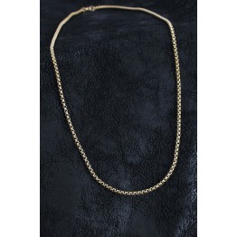 316L Çelik Örme Zincir Model Gold Renk Erkek Kolye TJ-ERK1391