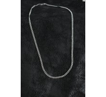 316L Çelik İnce Klasik Zincir Model Gümüş Renk Erkek Kolye - TJ-ERK1397