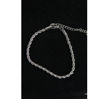 316L Çelik Halat Model Gümüş Renk Erkek Bileklik - TJ-EB3742