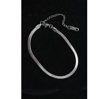 316L Çelik İtalyan Model Gümüş Renk Erkek Bileklik - TJ-EB3743