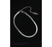 316L Çelik İtalyan Model Gümüş Renk Erkek Bileklik - TJ-EB3743