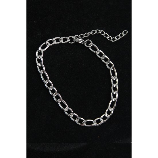 316L Çelik Klasik Model Gümüş Renk Erkek Bileklik - TJ-EB3745