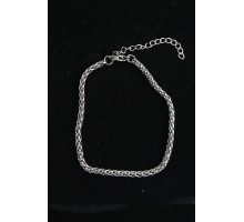 316L Çelik Örgü Model Gümüş Renk Erkek Bileklik - TJ-EB3746