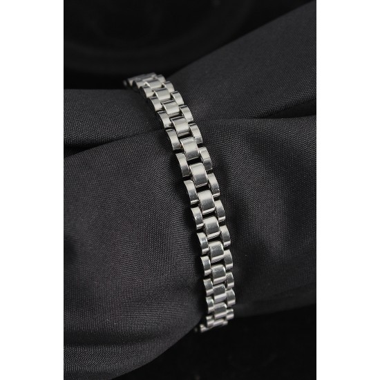 316L Çelik Kordon Model Gümüş Renk Erkek Bileklik - TJ-EB3753